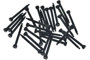 KAISH 30 szt. śruby blokujące struny strunowe do gitary Tremolo ze stali nierdzewnej do FR czarne