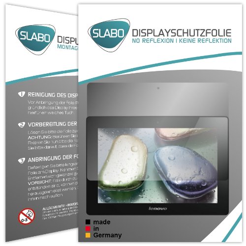 2 x Slabo Displayschutzfolie Lenovo IdeaPad S6000 Displayschutz Schutzfolie Folie "No Reflexion|Keine Reflektion" MATT-Entspiegelnd MADE IN GERMANY