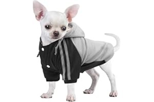 FEimaX Sudadera con Capucha Cálido para Perros Pequeños Mascotas Ropa de Invierno Cachorro Abrigo Chaqueta Suave Camiseta para Perro Gato Chihuahua