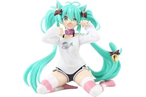 Skynomad Hatsune Miku Character Figurine - Sexy Anime Character PVC Collectible Model Gift Car Decoration Desktop Birthday Present for Hatsune Anime Fans (Miku Kwaii Style 12cm)
