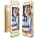 Produktbild CE-Link Samsung Galaxy S7 Edge Hülle Hardcase 3 in 1 Ultra Dünn 360 Full Body Schutz Schutzhülle Anti-Kratzer Elegant Stoßfest Hart PC Skin Rückdeckel Glatte Rückseite Bumper Handyhülle - Gold