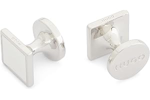 HUGO E-TOTAKE - Gemelli da uomo Open White199, taglia unica
