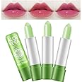 Kiss Beauty Magic Color Changing Aloe Vera Moisturizing Lipstick Set, BEEXY Temperature Change Long Lasting Lip Balm