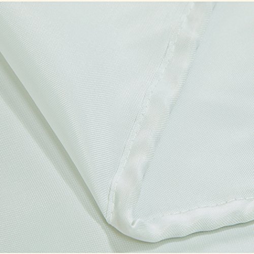 Eanshome Weiß Polyester Anti-Bakteriell Wasserdicht Verdickung Duschvorhang mit Duschvorhangringen - 3