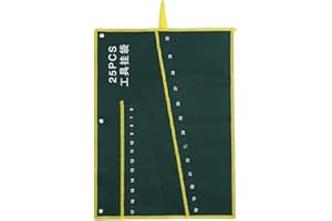 BIITFUU Durevole borsa porta attrezzi in tela con porta attrezzi e tasche per 6/8/10/12/14/25(25PCS)