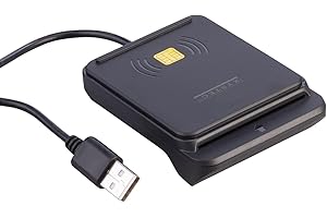 Xystec Kartenleser: USB-RFID-/NFC- und Chipkarten-/Smartcard-Reader, für eID-Nachweis (Chipkartenleser, Smartkartenleser)