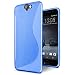 Produktbild HTC One A9s Hülle, Conie Mobile Ultra Slim Backcover Schutzhülle TPU Silikon Rückschale Cover in Blau