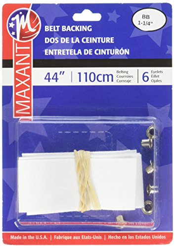 Maxant Button Belting Kit 1.25 x 44-inch White, Acrylic, Multicolour, 10.16x13.97x2.54 cm