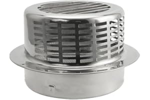 UTTASU Stainles Steel Chimney Cap, Metal Chimney Cowl with Bird Guard, Vent Cover Cap, Rain Snow Hat, Mesh Protector(190MM)