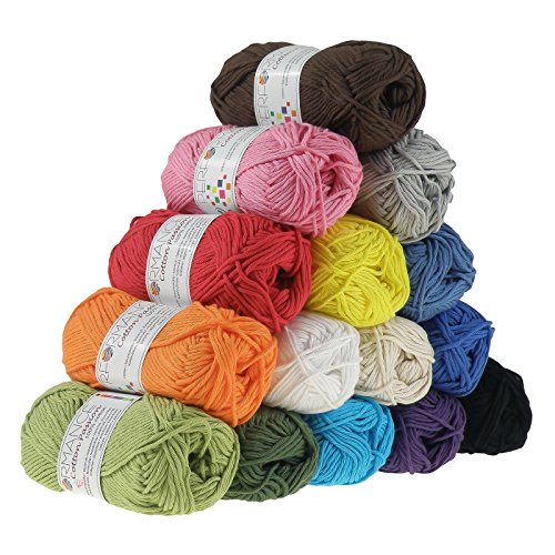 Häkelgarn Topflappengarn Cotton Passion 100% Baumwolle 50g, 50m #0201 weiß - 2