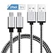 Produktbild Micro USB Kabel Nylon 2m - GlobaLink® USB 2.0 Ladekabel Datenkabel Android Lebenslange Garantie - High Speed Sync und Ladekabel für Android Smartphones, Samsung Galaxy, HTC, Huawei, Sony, Nexus, Nokia, Kindle und mehr - Schwarz (2 Pack)