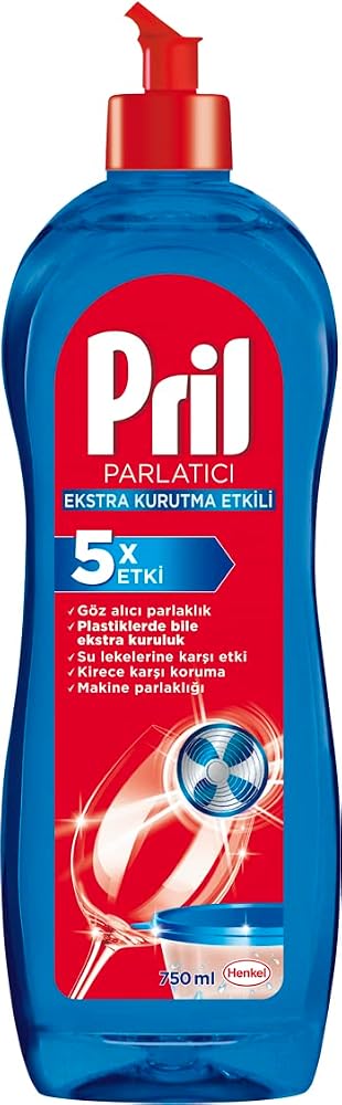 Pril Ekstra Kurutma Etkili Cam Koruma Bulaşık Makinesi Parlatıcı 750 ml