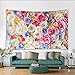 Produktbild Kuletieas Elegante farbige Blumen 3D Romantisches rosa Polyester   für Kunst-Qualitäts-Zelt-Reise-Matratze-230X180cm