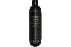 TUXING Sistema d'Aria del carro Armato della Fibra di Carbonio HPA Paintball, 0.36L/360CC/21Cu in, Serbatoio d'Aria della Fibra di Carbonio 4500psi per Il carro Armato di Immersione di PCP Paintball