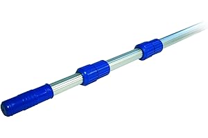 Gre 90100 - Mango telescópico de Aluminio de 3,6 Metros (3 tramos x 120cm). Sistema Easy Clip.