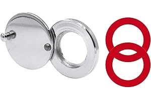 KIBBEH Türspion Abdeckung - Premium Zinklegierung, 360° Drehbarer Sichtschutz, Einfache Selbstklebende Montage - Für Haustüren, Wohnung, Hotel, Büro - Silber