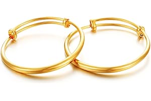 Ethlyn 18K Oro Placcato Braccialetti Del Bambino per le Ragazze Neonate Ragazzi Gioielli Di Natale Compleanno Regali di Battesimo 2 pz/lotto