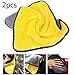 Produktbild Ting-Times 2Packs Professional Microfiber Towels for Cars,Drying Absorber Car Polishing Waxing Cleaning Detailing Cloth (12"x24") Polishing