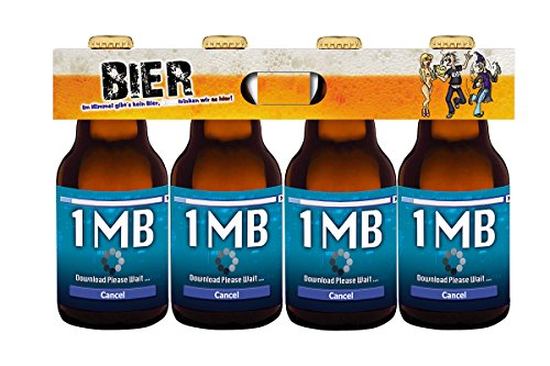 Preisvergleich Produktbild Download Bier im witzigen Bierschaum 4er Träger