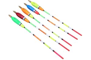 CHICIRIS Qiter Flotteur en Bois de Balsa - Équipement de Pêche 5 Pièces, pour Piscine, Lac et Mer (4+2g)