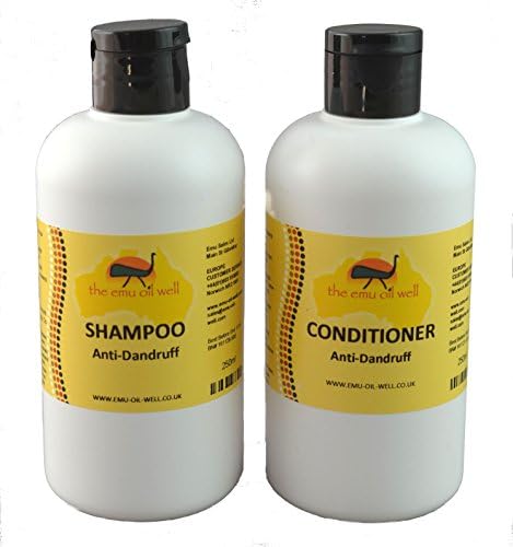 Shampoo & Conditioner Set Anti-Dandruff With Emu Oil Natural Free From SLS & Parabens Safe Gentle Non-Irritating