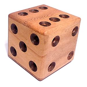 Logica Juegos Art. Dado Laberinto – Rompecabezas 3D de Madera Preciosa – Dificultad 4/6 Extrema – Colección Leonardo da Vinci