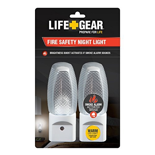 Preisvergleich Produktbild Life Gear Fire Safety Nightlight, Dawn until Dusk, by Life Gear