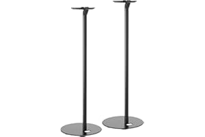 Mywall Soporte para Altavoces HS18L, Soporte de Altavoz Compatible con Altavoces SONOS One, Play:1, SONOS One SL, Soporte de Caja con gestión de Cables y Material de Montaje, Juego de 2, Negro