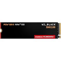 WD_BLACK SN8100 2TB PCIe 5.0x4 NVMe M.2 SSD, up to 14,900MB/s read