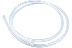 LAVMHAB Silikonschlauch 5mm ID x 9mm OD 1.5 Meter Länge, Lebensmitteltaugliche Schläuche Flexibler Schlauch Klar Wasser Luft Rohre für die Pumpe übertragen