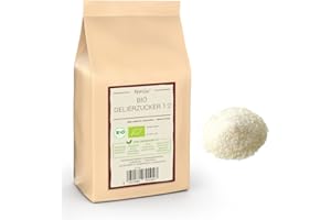 Kamelur 1kg de sucre gélifiant BIO avec du sucre de canne brut BIO et de la pectine de pomme - sucre gélifiant BIO (2:1) en emballage biodégradable