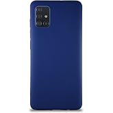 KZY İletişim Samsung Galaxy A51 ile Uyumlu Kılıf Soft Premier Renkli Silikon Kapak - Lacivert