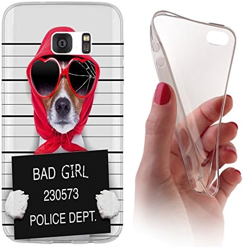 Samsung Galaxy S5 Mini G800 Galaxy S5 Mini G800 Mobile Backkover Tpu Soft Case Slim Soft Case for Samsung Galaxy S5 Mini G800 1041 Hund Bad Girl Schwarz Rot Weiß