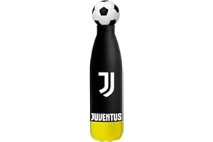 Seven Borraccia termica JUVENTUS Acciaio inox bpa free, 500ml, Copritappo in silicone, Mantenimento temperatura: caldo 12h/freddo 24h, Bambino, Ragazzo, Calcio, Prodotto ufficiale, Idea regalo