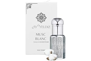 AY YELDIZ Roll on huile 6ml, parfum coton et musc blanc. Texture fluide, Format facile à emporter partout. Longue tenue.