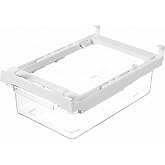 SHUTIANYA Clear Fridge Organizer Drawer | Expandable Fridge Organizer Drawer Organization System for Refrigerator, Vegetables