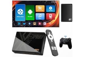 Kinhank Super Console X5 Pro (Gen2) 8TB, Retro Next Gen, 8GB Ram, 42K, RK3588S Chipset, Vented AL Pro Enclosure USB 3.1/Type-C, 4K UHD, Wi-Fi6, BT5, Wifi Controller, Android 12 Multi Smart TV Box