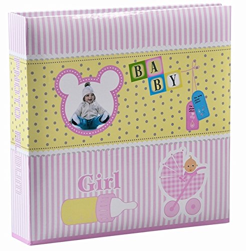 Baby Girl Pink Slip In Case Photo Album For 200 Photos (4'' x 6") - ARPAN