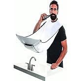 Sakal Traş &Ouml;nl&uuml;ğ&uuml;, Standart EASYSO Sakal Kesme &Ouml;rt&uuml;s&uuml; Berber/Kuaf&ouml;r &Ouml;nl&uuml;ğ&uuml; Beyaz Tela Kumaş &Ccedil;ok Ama&ccedil;lı Vantuzlu Pratik Kes & 