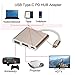 Price comparison product image JIANGfu Type C To 4K HDMI USB3.0 Charging HUB Adapter USB-C 3.1 Converter For Macbook GD (Gold, A)