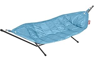 Fatboy® Headdemock Hamac Double XXL | Hamac 2 Personnes/Places avec Support | Jeans Bleu Clair | Approprié pour l'extérieur pour Jardin & terrasse | 270 x 138 cm