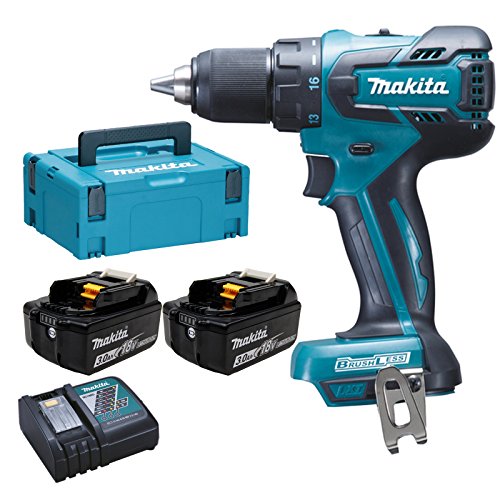 Makita DDF459RFJ Akku-Bohrschrauber 18 V / 2x 3,0 Ah Akku + Ladegerät im MAKPAC