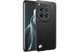 HONLEN Etui do OnePlus 12R / OnePlus Ace 3 (6,78" cala) Profesjonalne skórzane etui na telefon, czarne