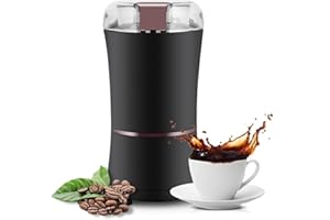 Ailao Macinacaffè Elettrico, 400W Macinacaffè con spazzola Mini Cucina Sale Pepe Macina Chicchi Di Caffè Macina Spezie Mulino