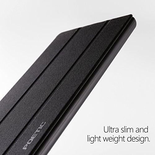 Poetic Slimline Fire HD 8 (2017) Schlank Passen Tri-fold Cover Folio Steh hülle mit Automatische Schlaf / Wach-Funktion für Amazon Fire HD 8 (2017) Schwarz - 3