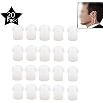 Jopto Embout Oreillette Silicone De Ecouteur Pour Tube Sonore, Tube Acoustique Oreillette De Talkie Walkie (1 Paires Milieu, Transparent