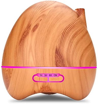Aroma Diffuser 300ML Essential oil Diffuser Electric Ultrasonic Humidifier Aromatherapy Cool Mist Humidifier, Air Purifier, 7 Color LED lights and Timer Settings, Whisper-Quiet (egg design)