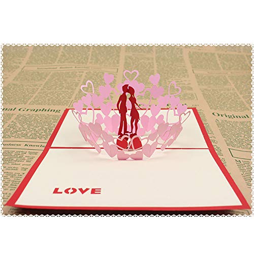Biglietti Regalo Oro Biglietto Anniversario Matrimonio Carta Regalo Di San Valentino Carta Di Compleanno Jinsu Biglietto Dauguri 3d Pop Up Carta Di Amore Materiali Per Hobby Creativi Hobby Creativi