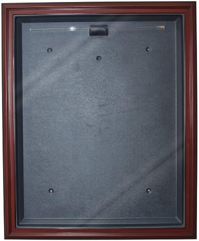 Basketball Cabinet Style Jersey Display with Museum Quality UV Upgrade (Mahogany) by Caseworks