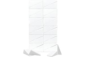 MONOFRESH 24 Pcs Eponge Maquillage Fond de Teint, Éponge Maquillage Sans Latex Triangle, Eponge Nail Art, Eponge Fond de Teint